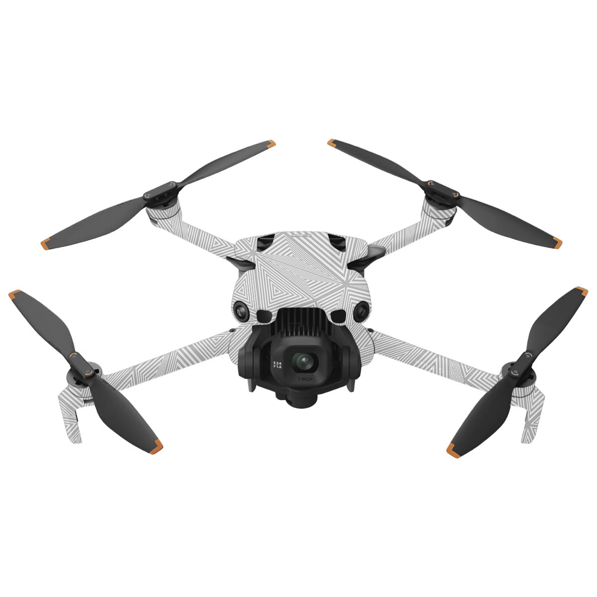 Textured Silver Prism Geometric DJI Mini 5 Pro Drone Skin