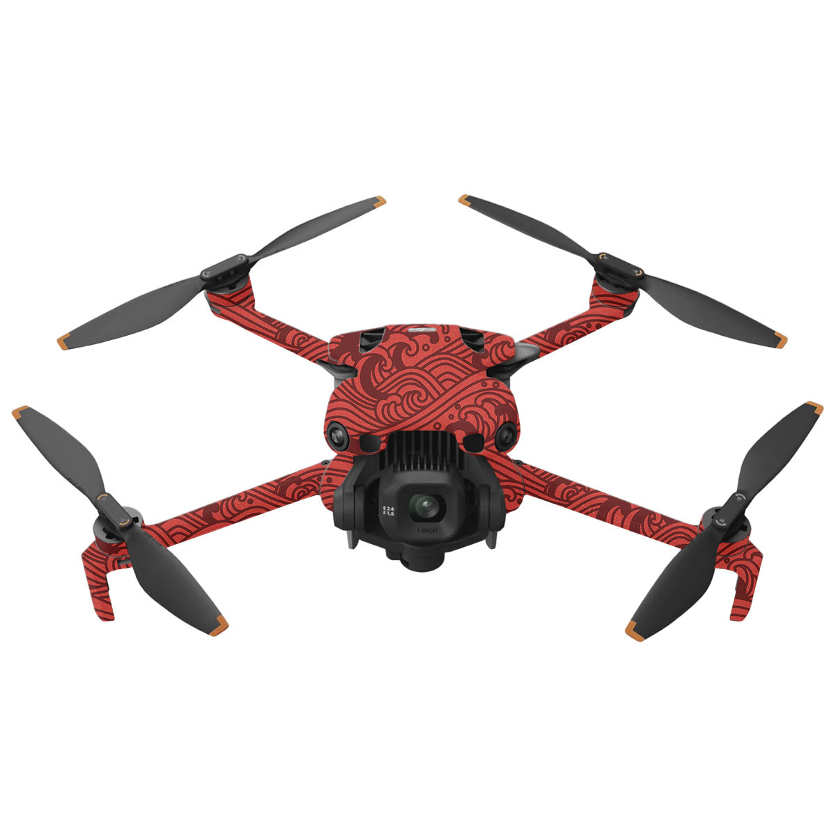 Textured Crimson Wave DJI Mini 5 Pro Drone Skin
