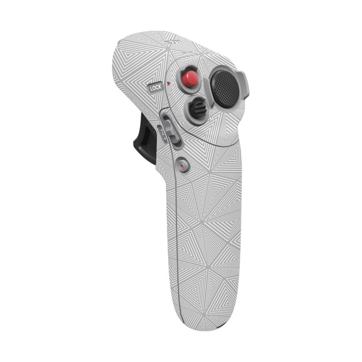 Textured Silver Prism Geometric DJI Motion Remote Controller Skin