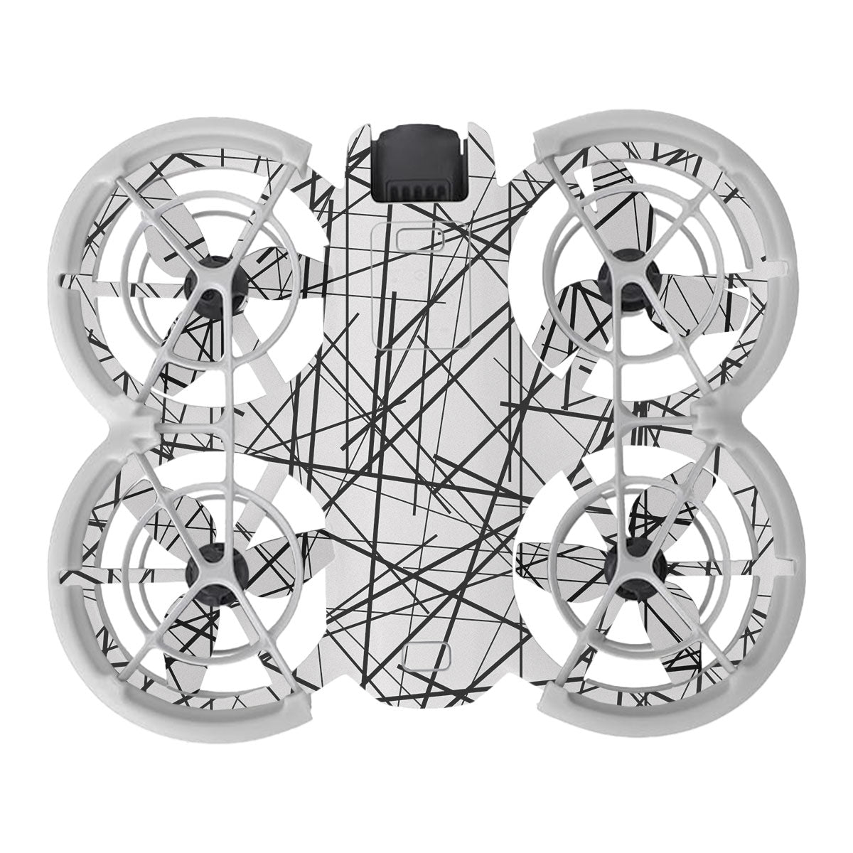 Textured White Chaos Line DJI Neo Drone Skin