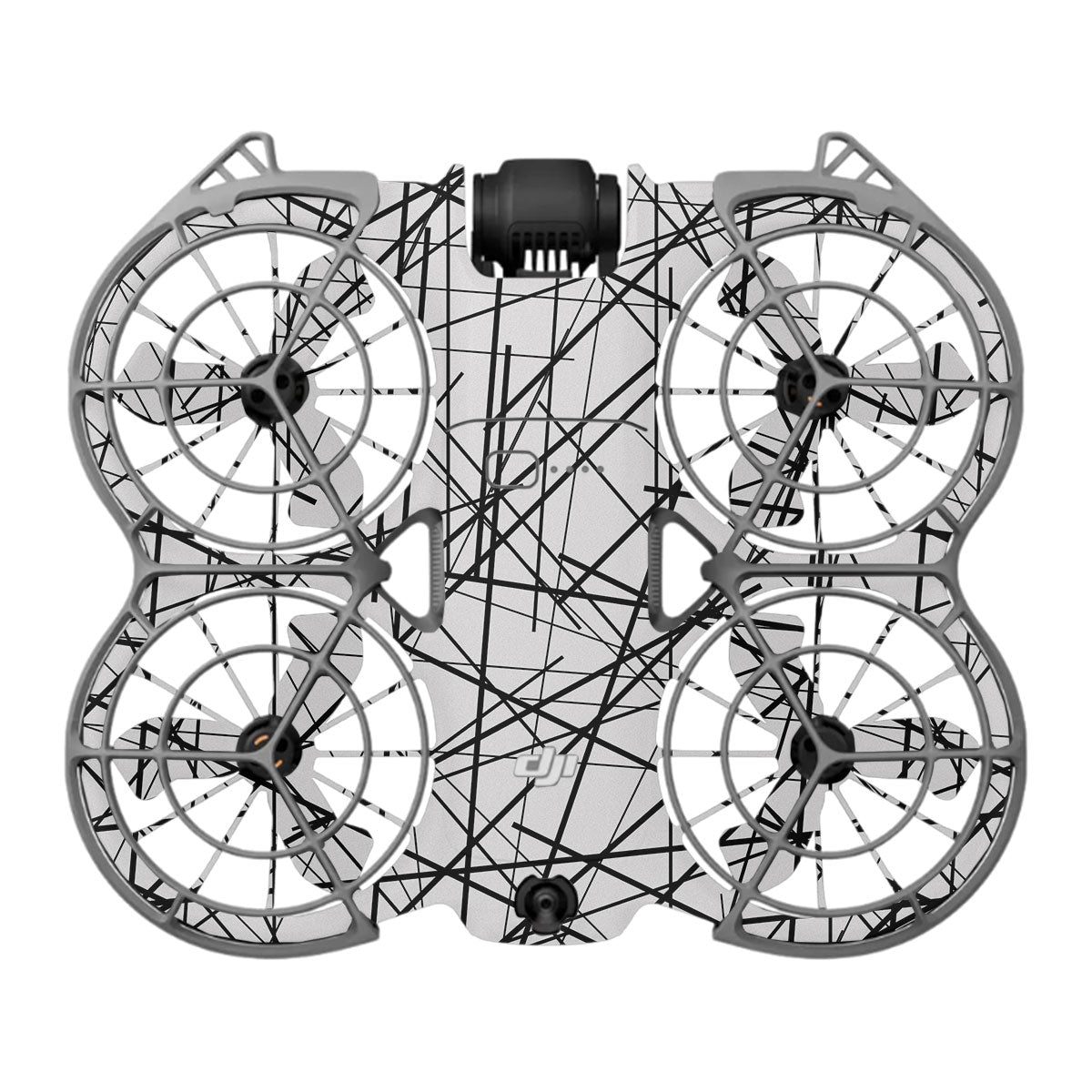 Textured White Chaos Line DJI Neo 2 Drone Skin