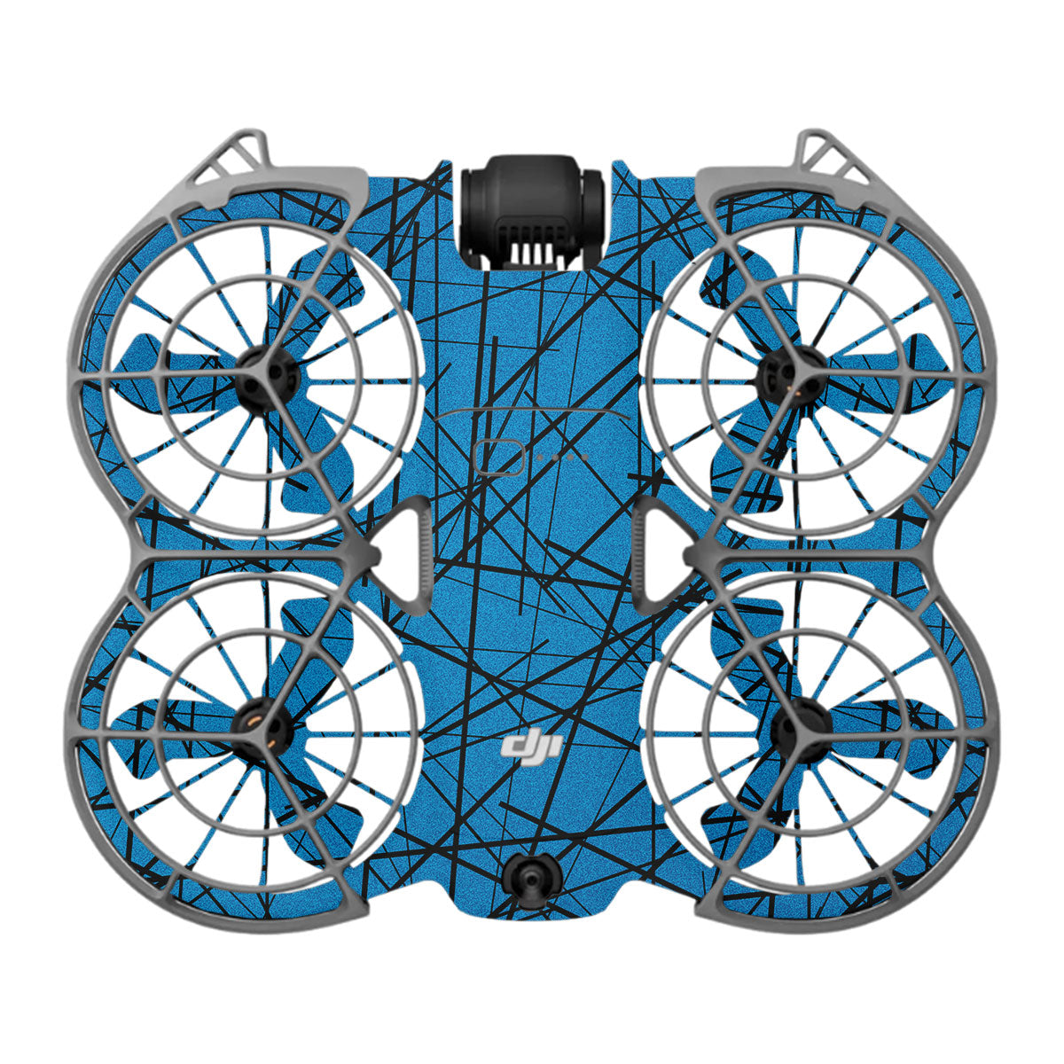 Textured Electric Blue Chaos DJI Neo 2 Drone Skin
