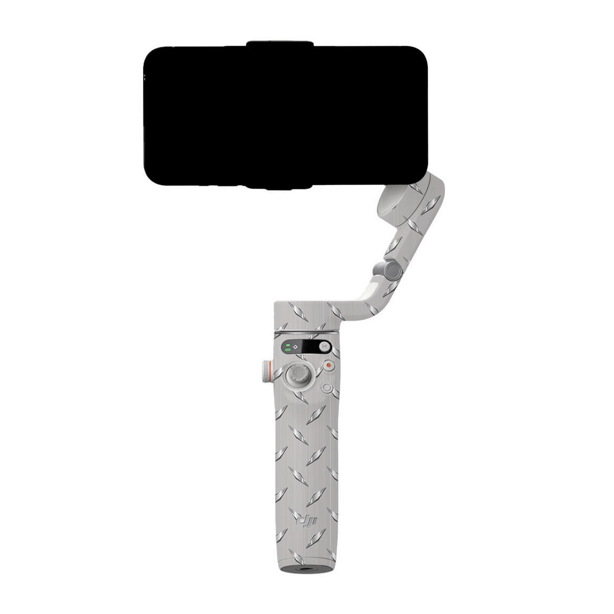 Textured Silver Tread DJI OM 6 Gimbal Skin