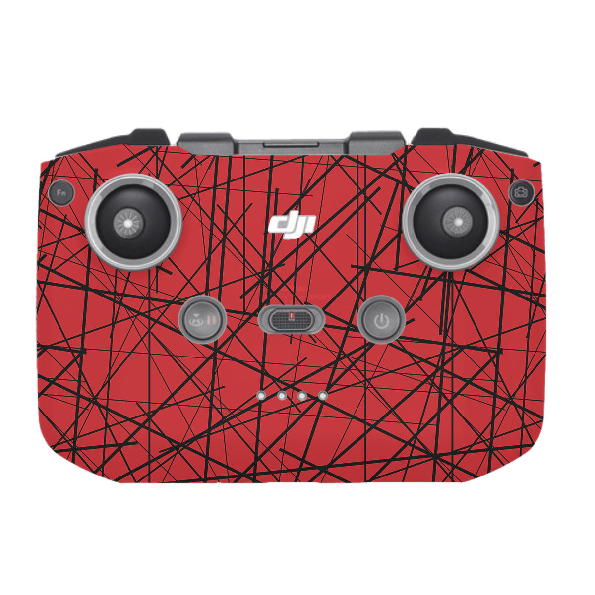 Textured Red Chaos Line DJI RC-N1 Remote Controller Skin