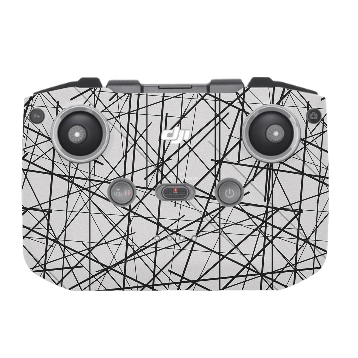 Textured White Chaos Line DJI RC-N1 Remote Controller Skin