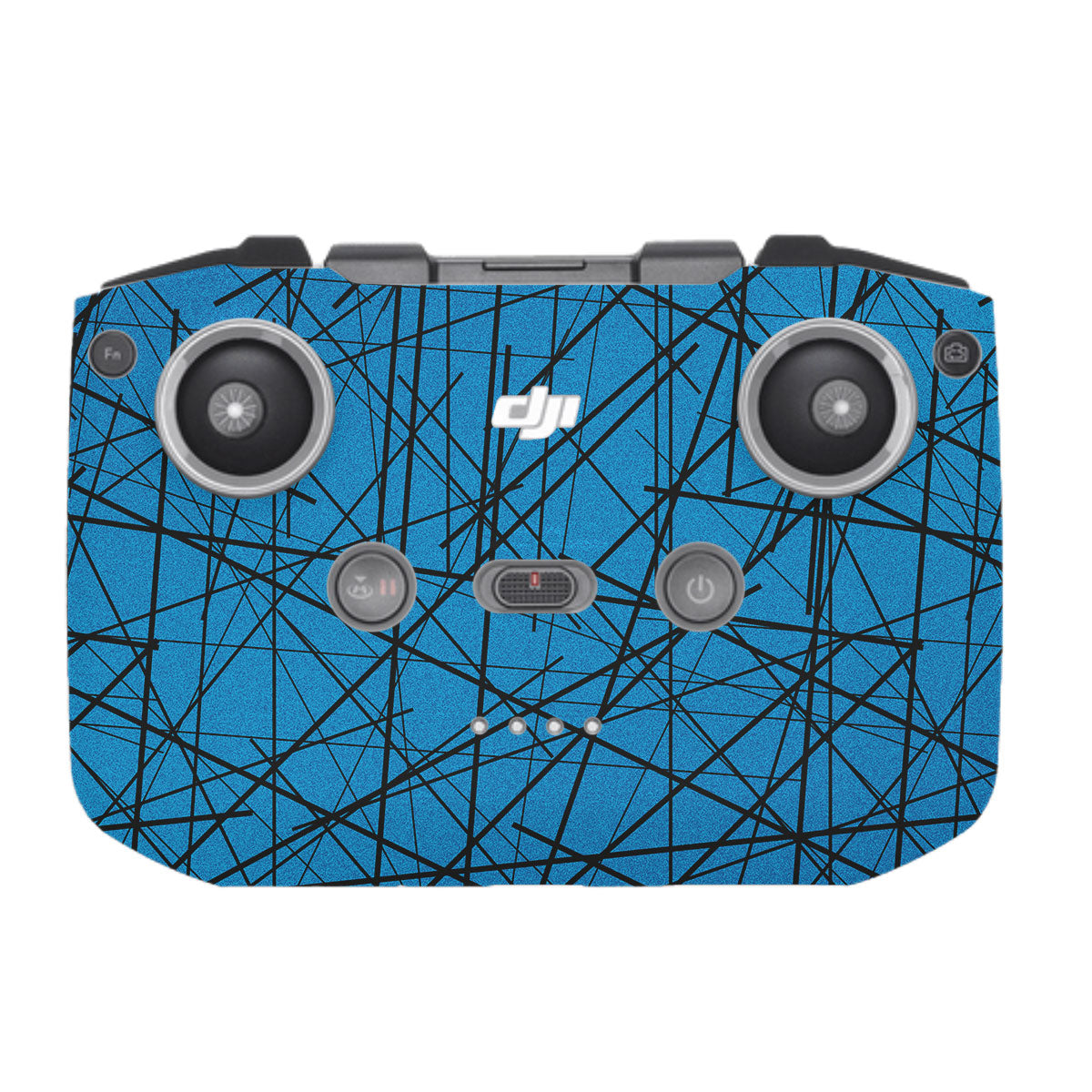 Textured Electric Blue Chaos DJI RC-N1 Remote Controller Skin