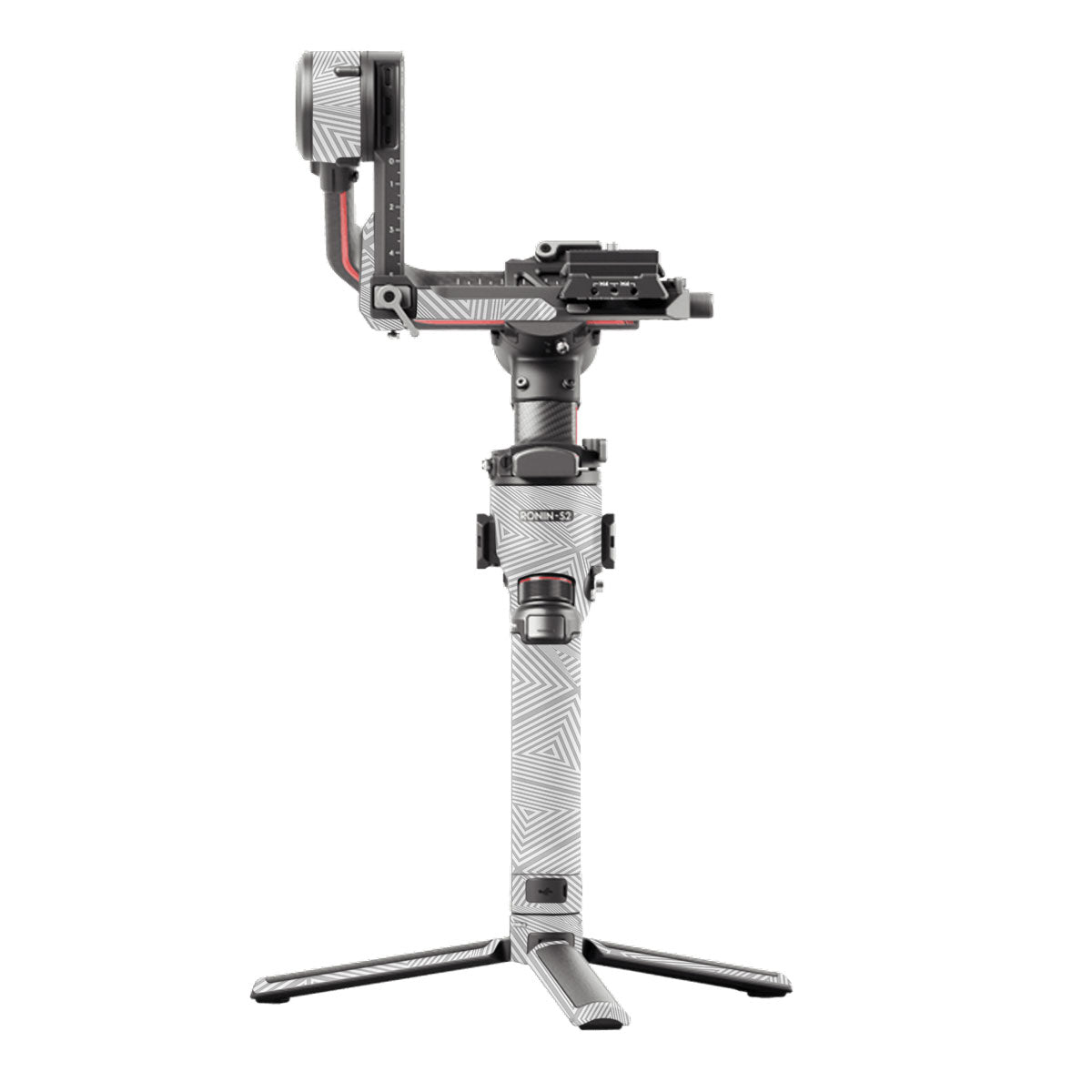 Textured Silver Prism Geometric DJI RS 2 Gimbal Skin
