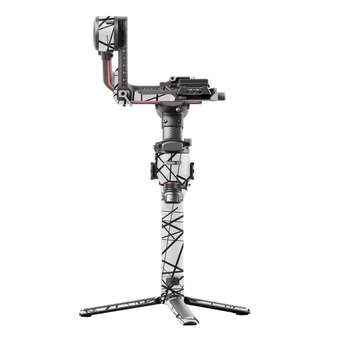 Textured White Chaos Line DJI RS 2 Gimbal Skin
