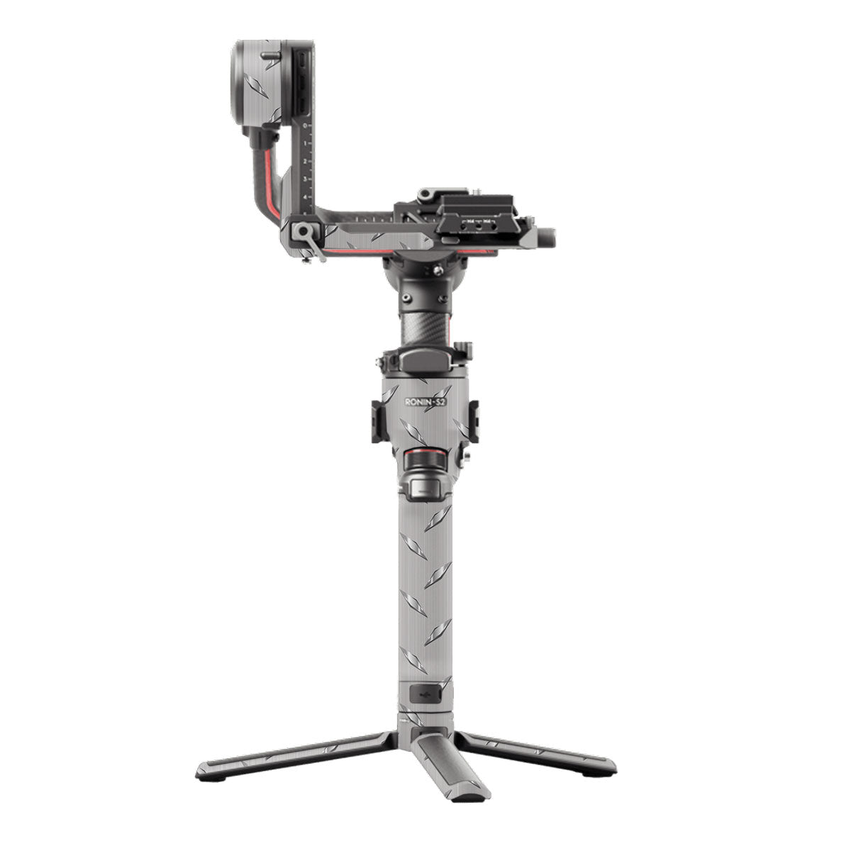 Textured Silver Tread DJI RS 2 Gimbal Skin