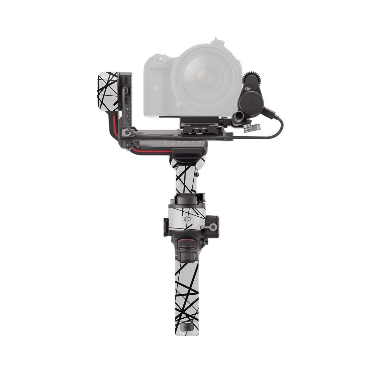 Textured White Chaos Line DJI RS 3 Gimbal Skin