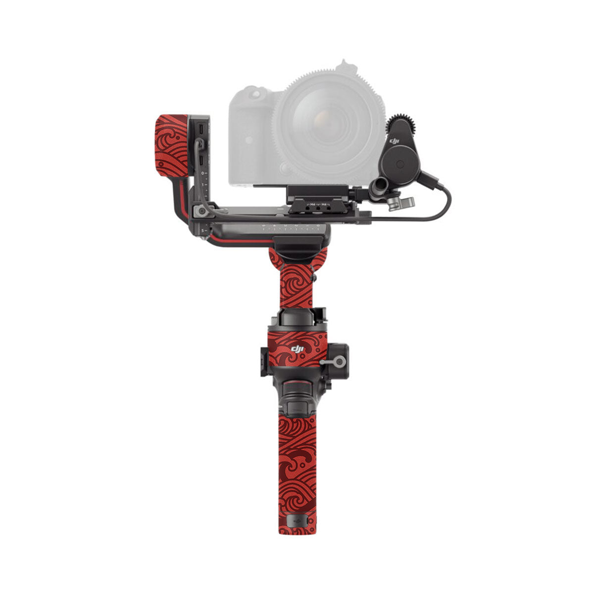 Textured Crimson Wave DJI RS 3 Gimbal Skin