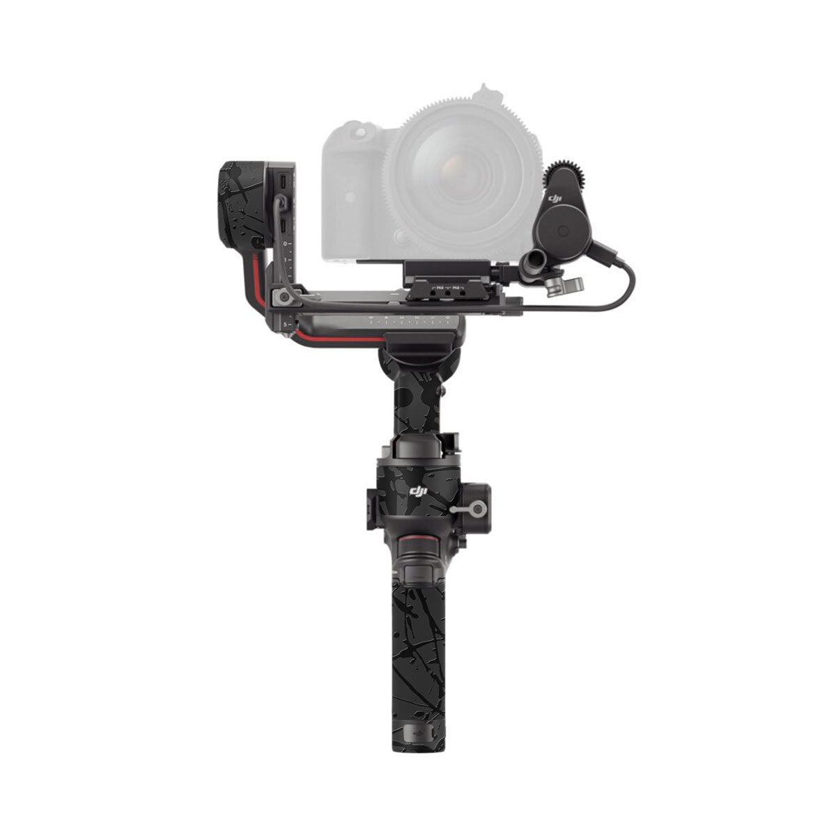 Textured Black Splash DJI RS 3 Gimbal Skin