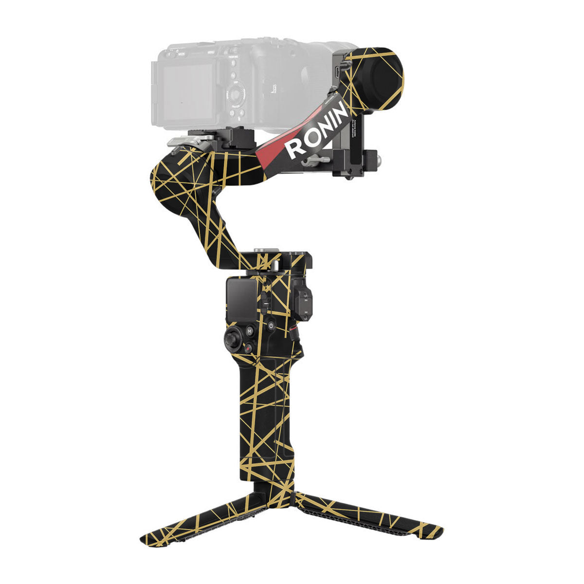 Textured Golden Web DJI RS 4 Gimbal Skin
