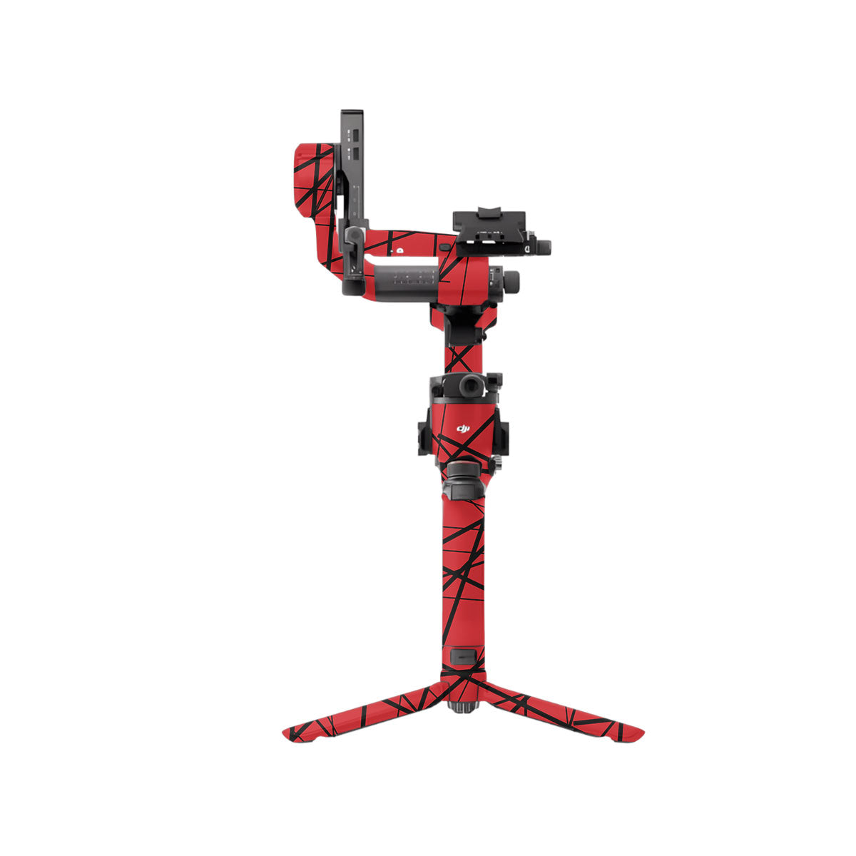 Textured Red Chaos Line DJI RS 5 Gimbal Skin