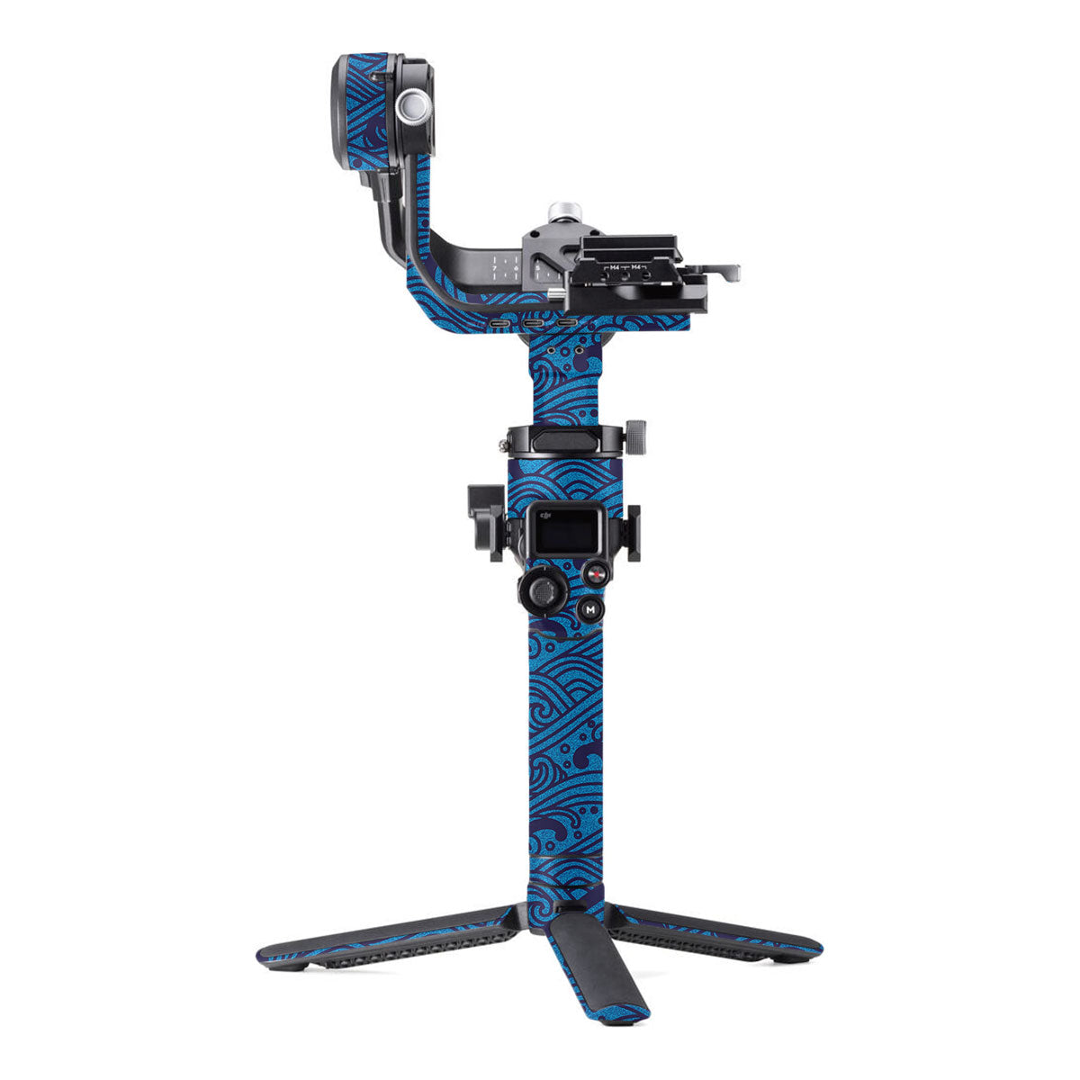 Textured Ocean Wave Blue DJI RSC 2 Gimbal Skin
