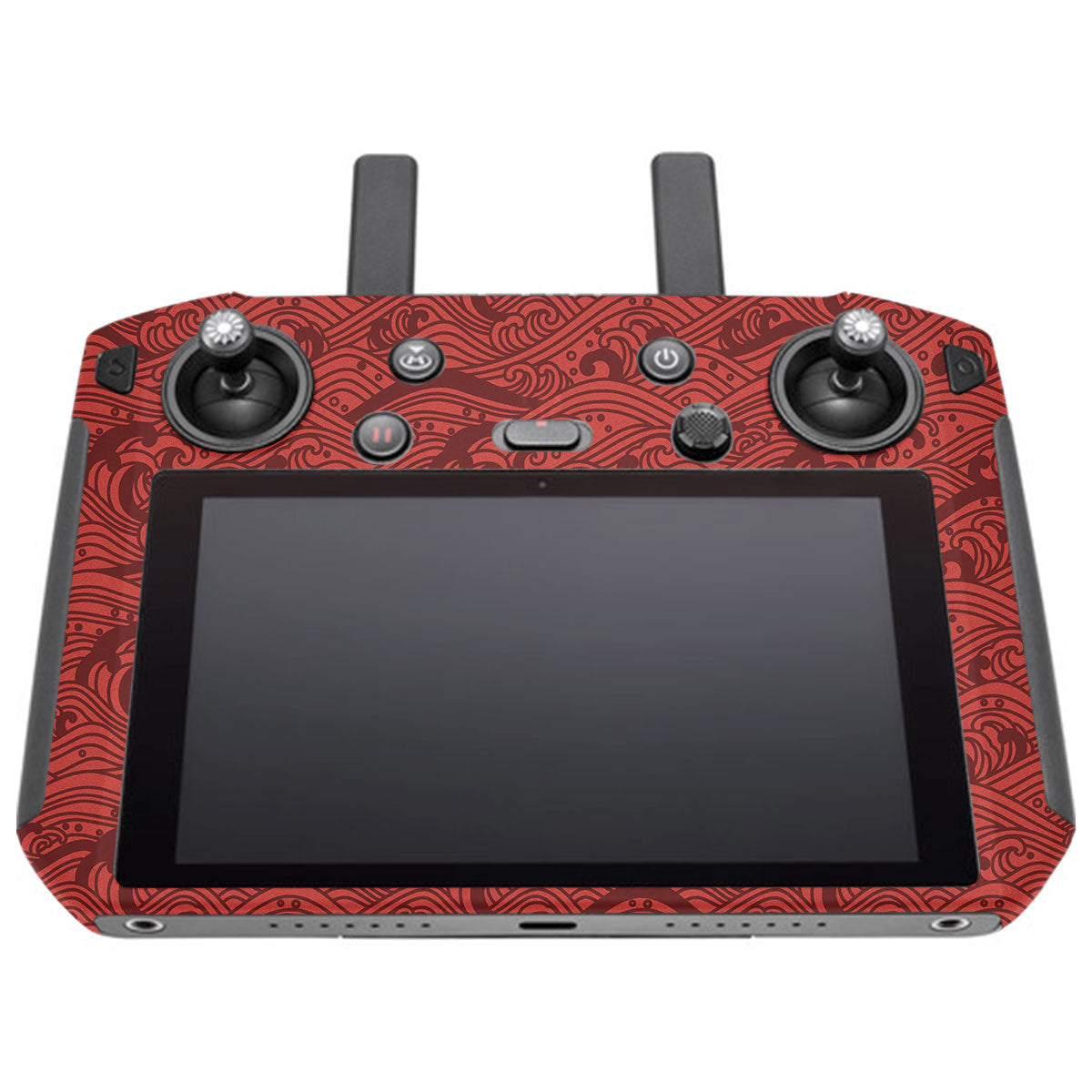 Textured Crimson Wave DJI Smart Remote Controller Skin