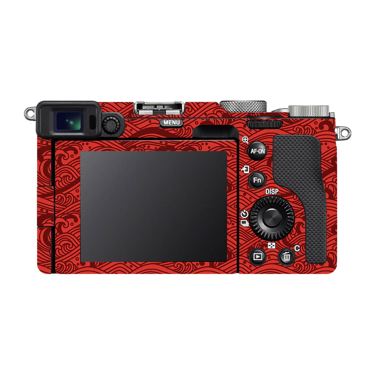 Textured Crimson Wave Sony A7 C Camera Skin