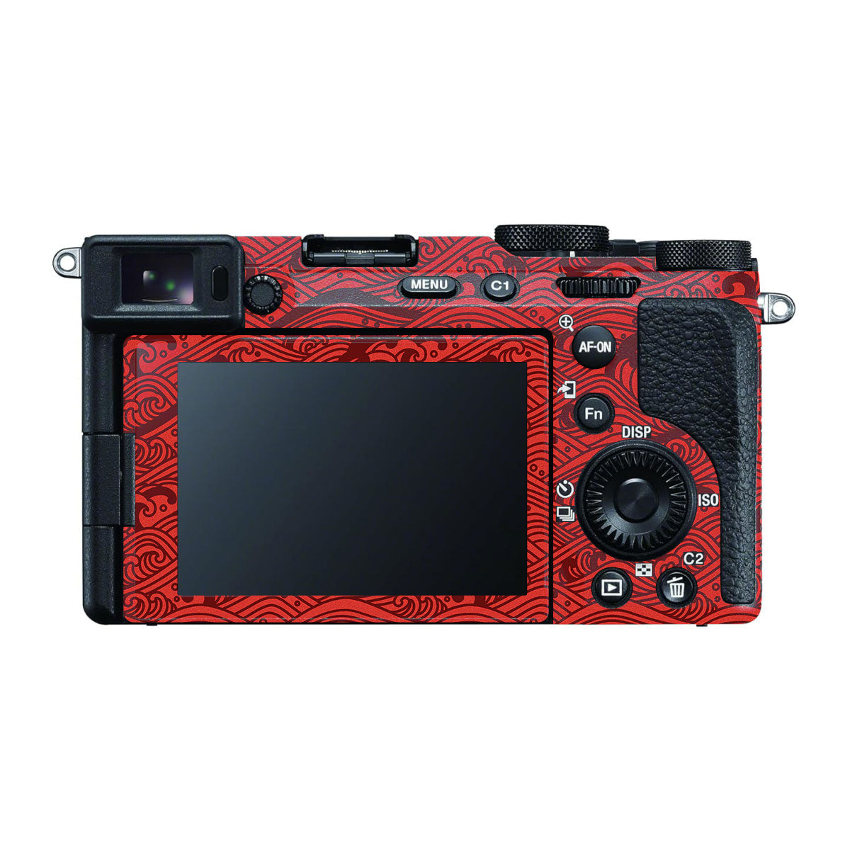 Textured Crimson Wave Sony A7 CII Camera Skin