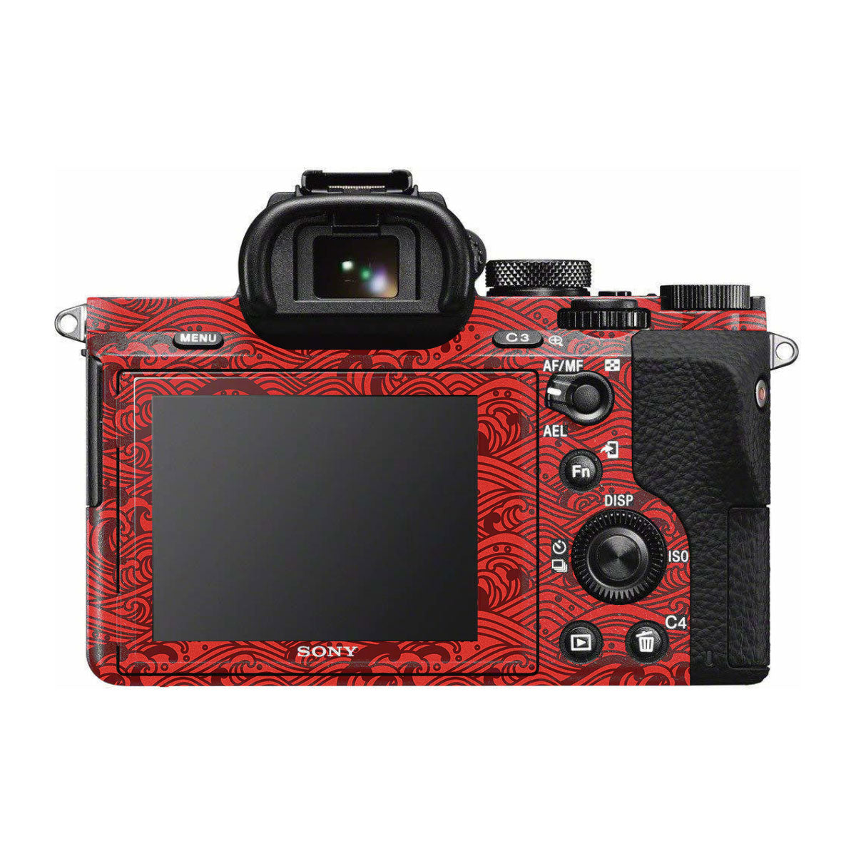 Textured Crimson Wave Sony A7R III Camera Skin