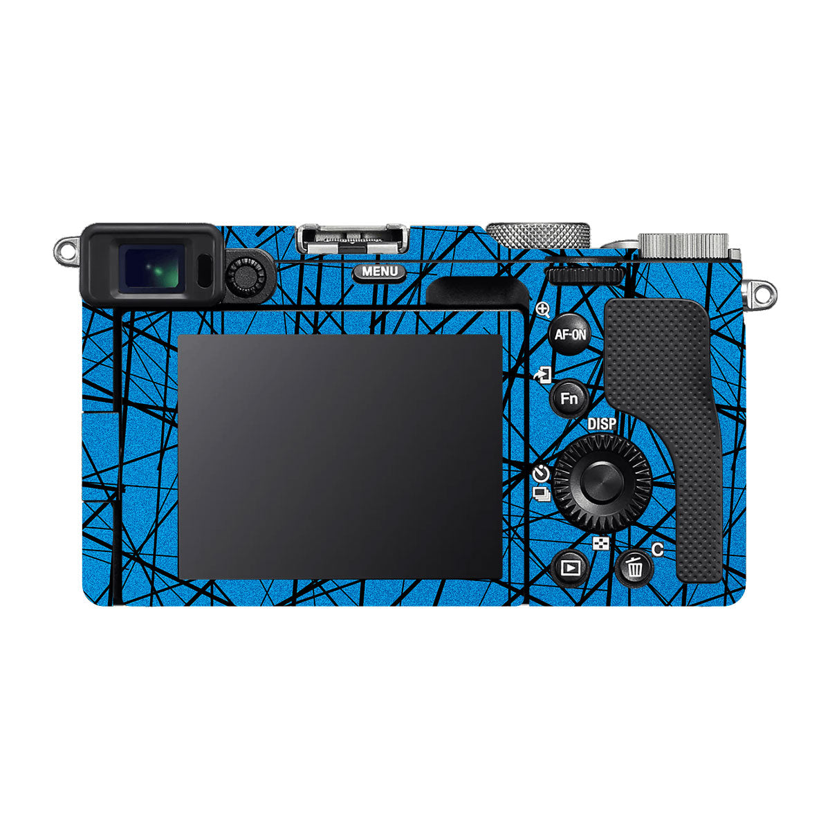 Textured Electric Blue Chaos Sony A7 C Camera Skin