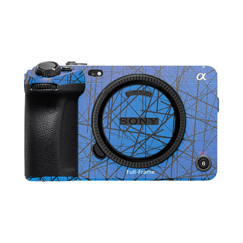 Textured Electric Blue Chaos Sony FX3 Camera Skin