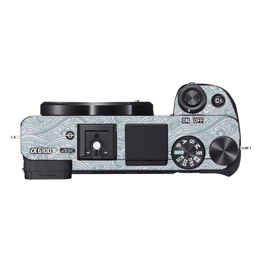 Textured Frost Wave Sony A6100 Camera Skin