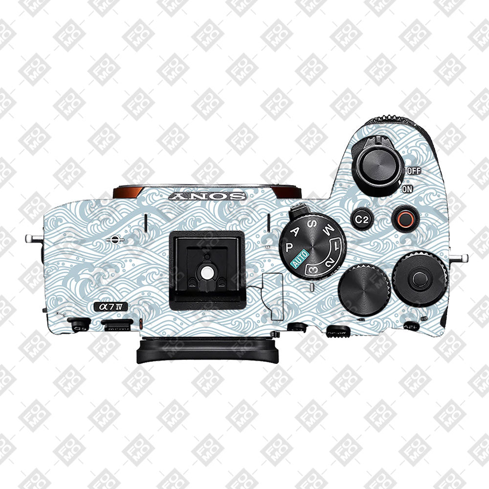 Textured Frost Wave Sony A7MIV Camera Skin
