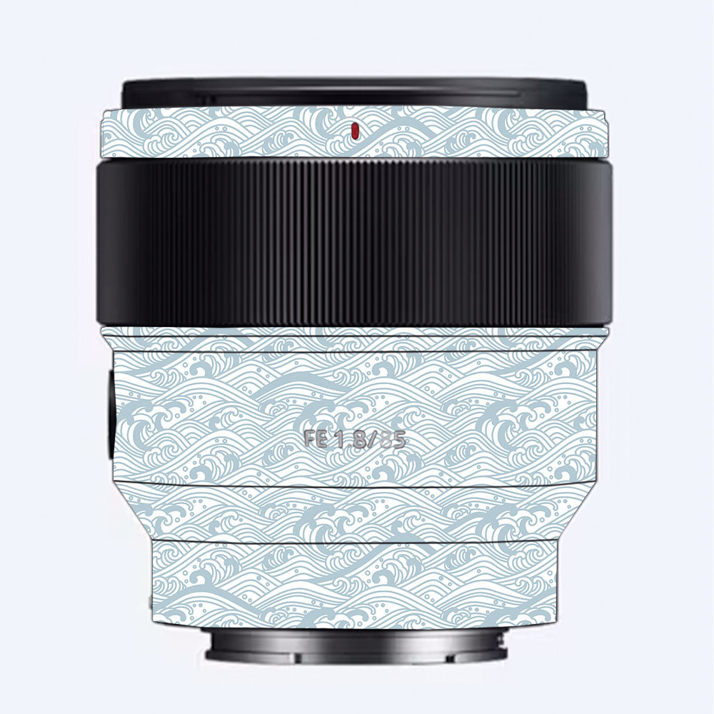 Textured Frost Wave Sony FE 85mm f/1.8 Camera Lens Skin
