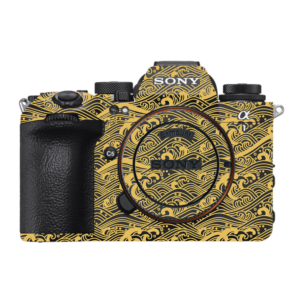 Textured Golden Tide Sony A1 Mark II Camera Skin
