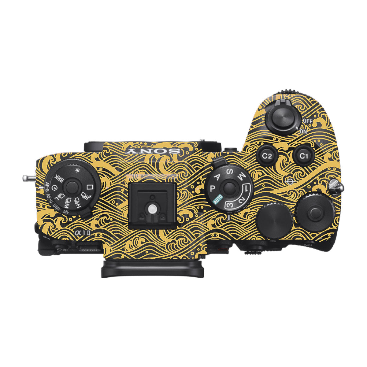 Textured Golden Tide Sony A1 Mark II Camera Skin