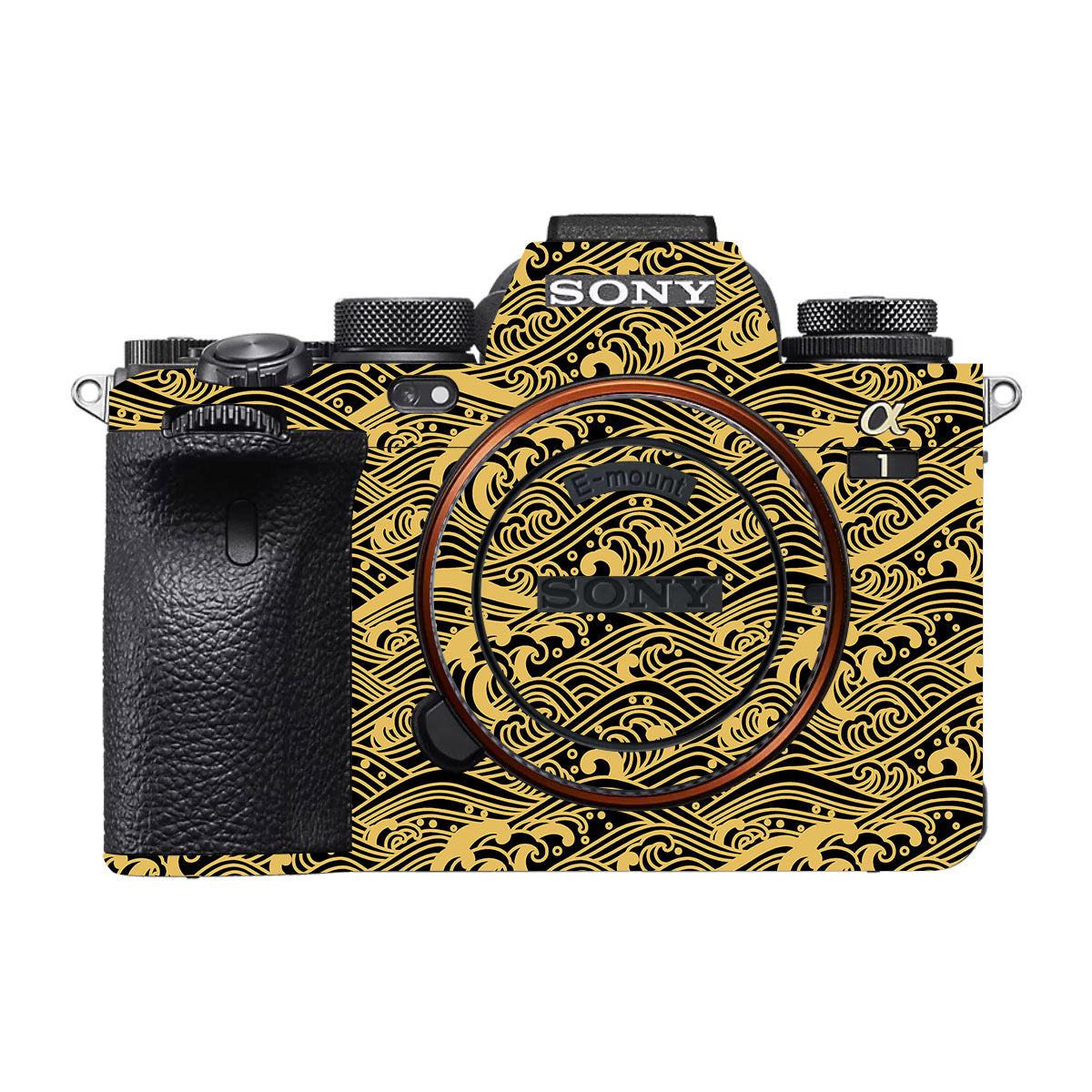 Textured Golden Tide Sony A1 Camera Skin