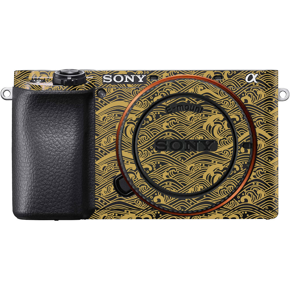 Textured Golden Tide Sony A6100 Camera Skin