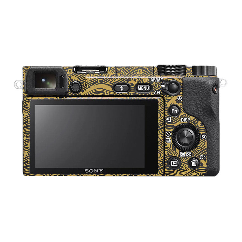 Textured Golden Tide Sony A6400 Camera Skin