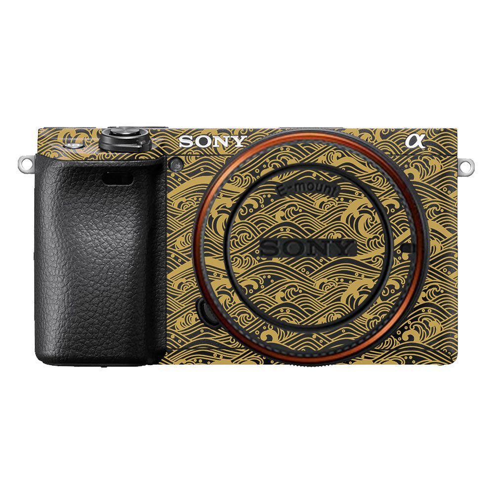 Textured Golden Tide Sony A6400 Camera Skin