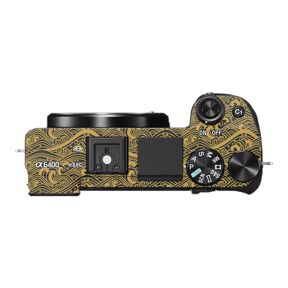 Textured Golden Tide Sony A6400 Camera Skin