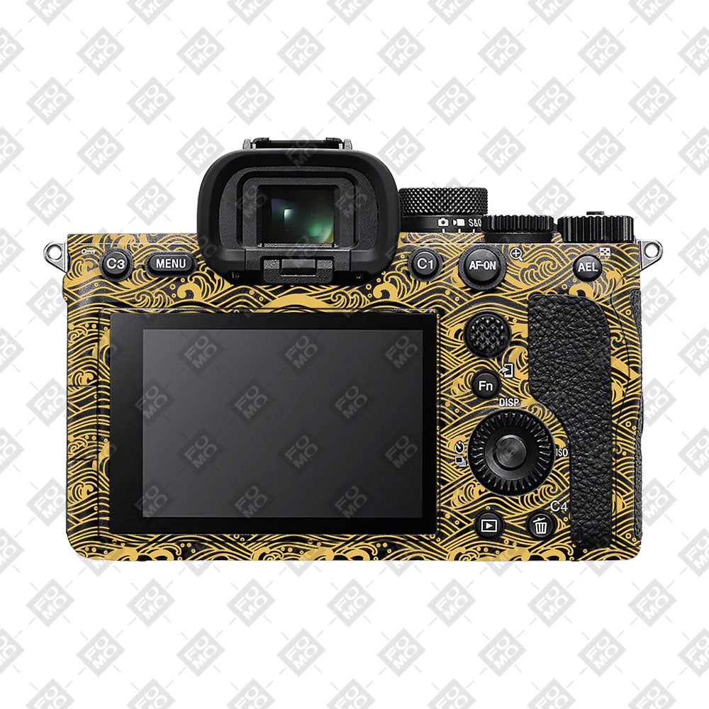 Textured Golden Tide Sony A7MIV Camera Skin