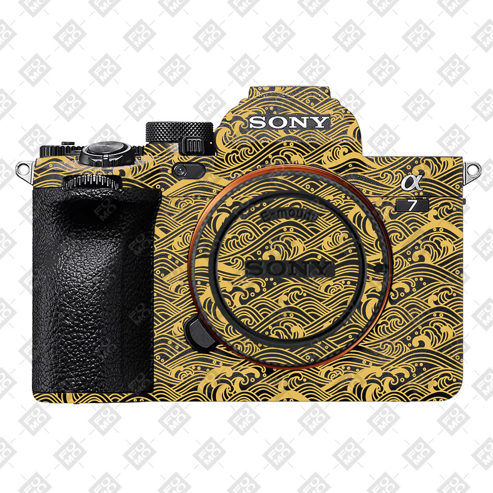 Textured Golden Tide Sony A7MIV Camera Skin