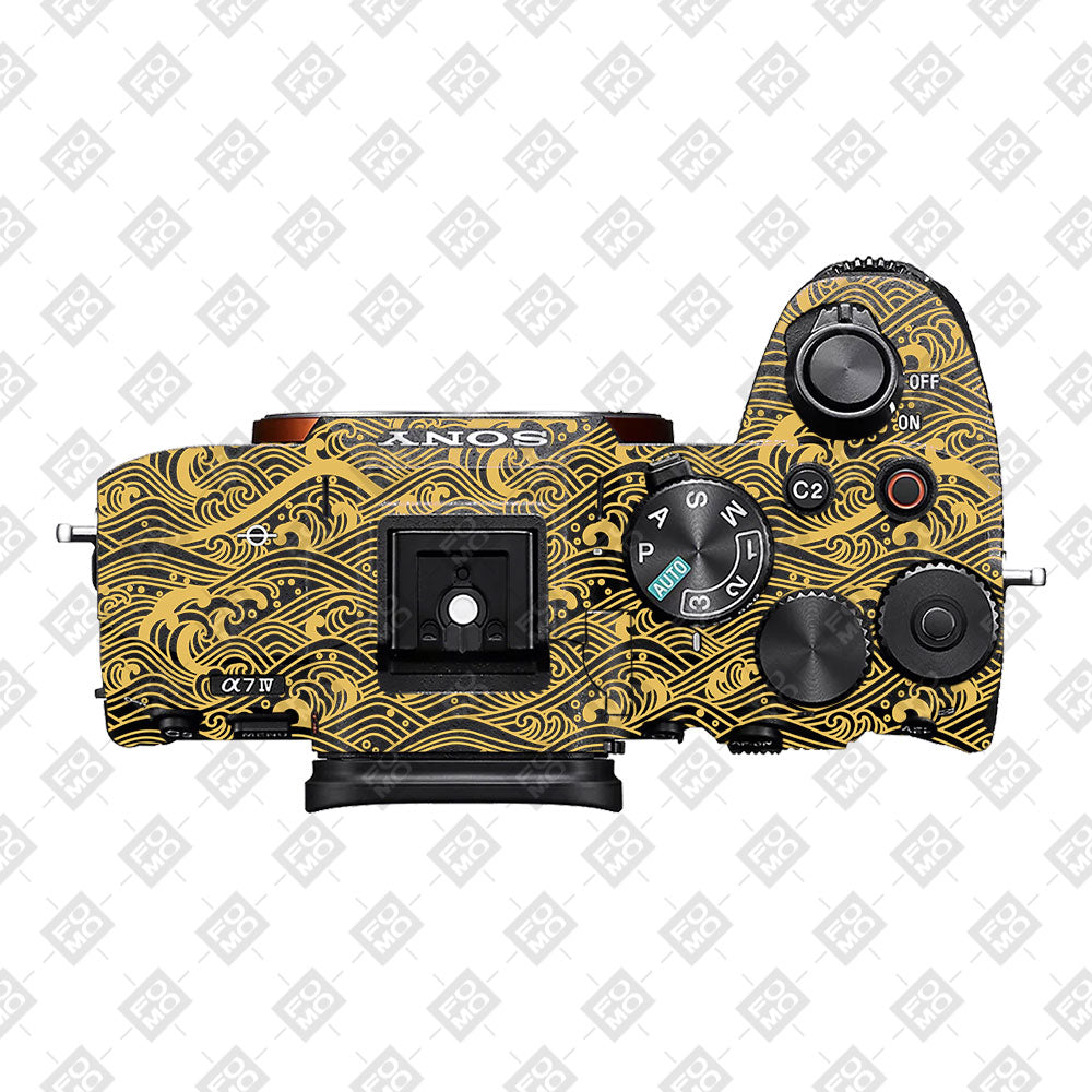 Textured Golden Tide Sony A7MIV Camera Skin