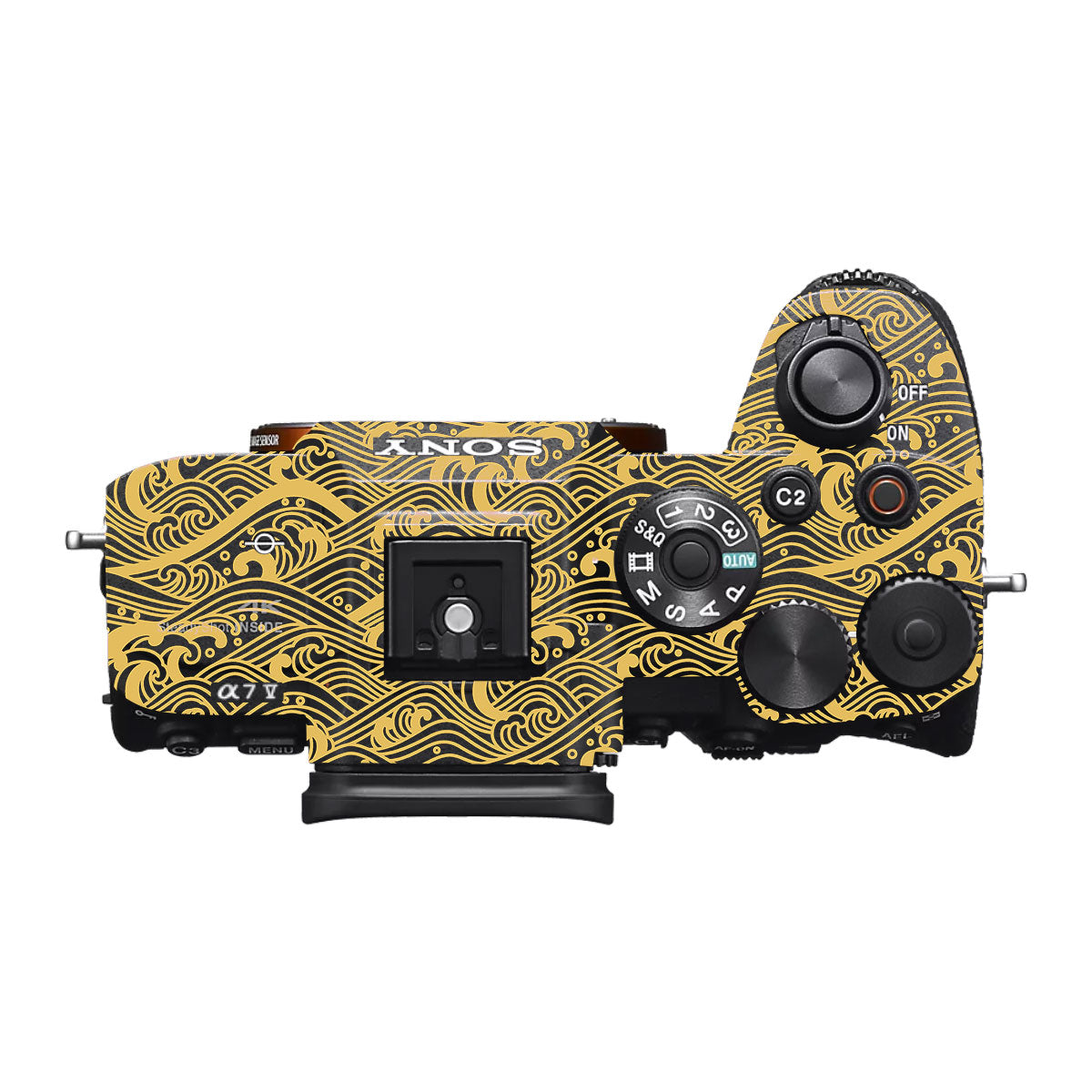 Textured Golden Tide Sony A7R II Camera Skin