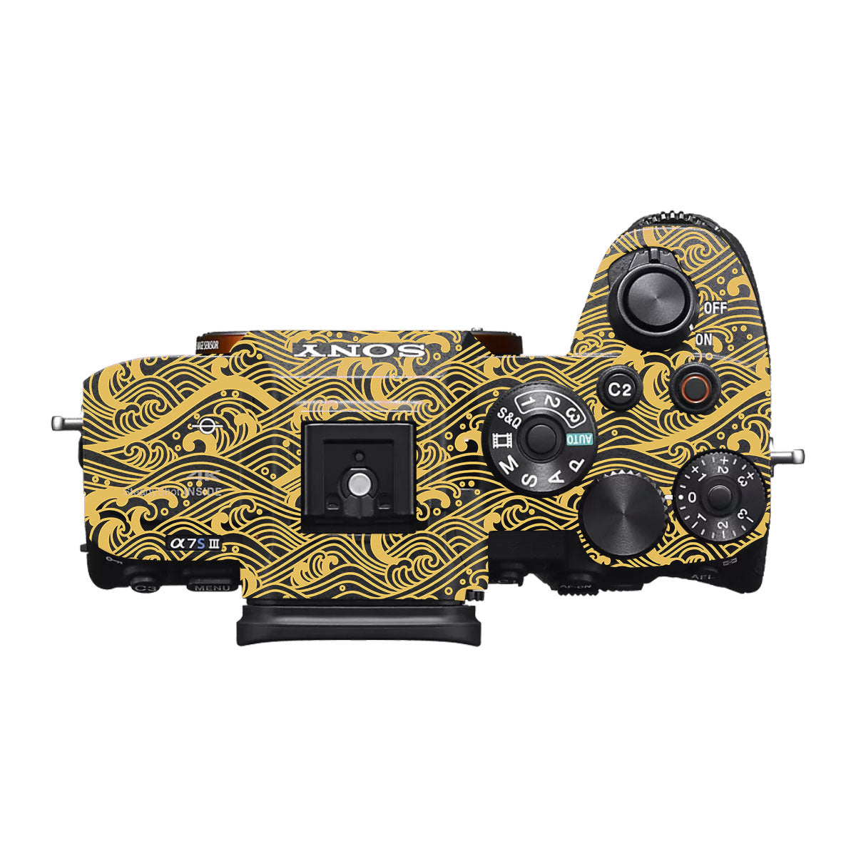 Textured Golden Tide Sony A7S II Camera Skins