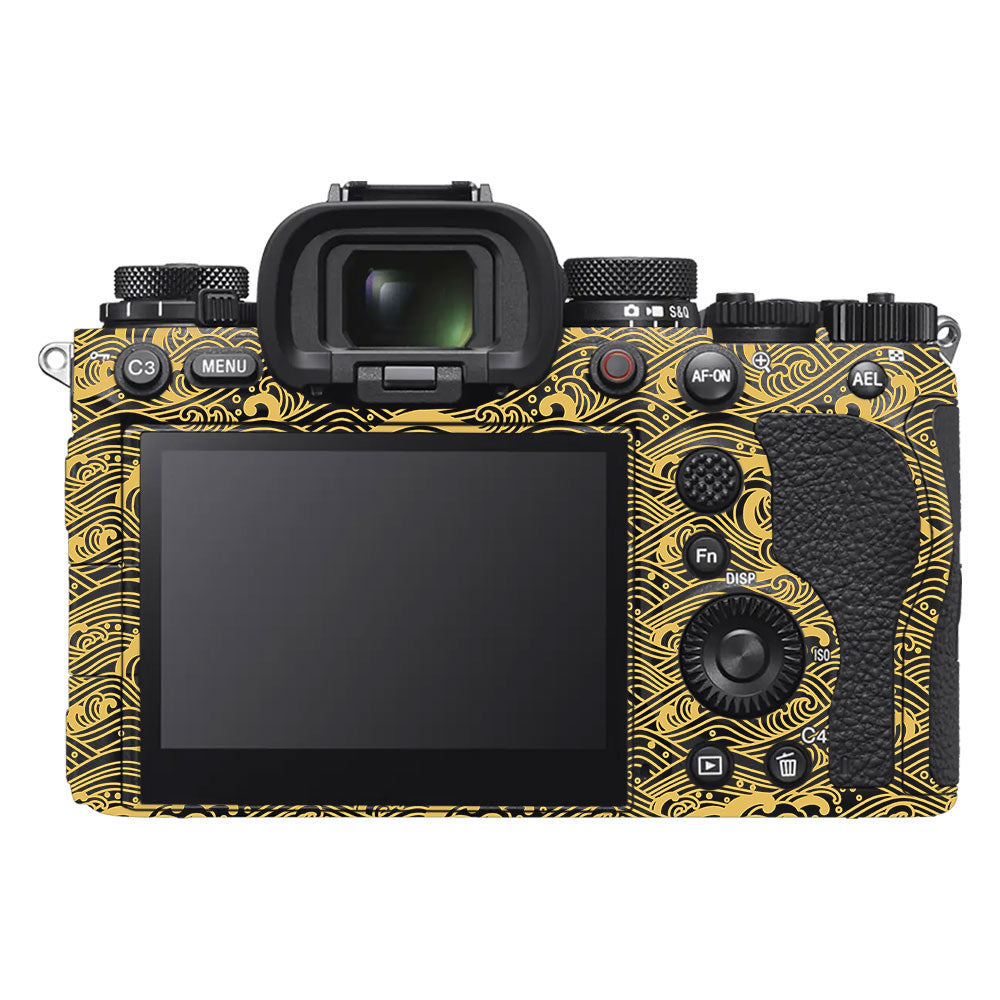 Textured Golden Tide Sony A9III Camera Skin