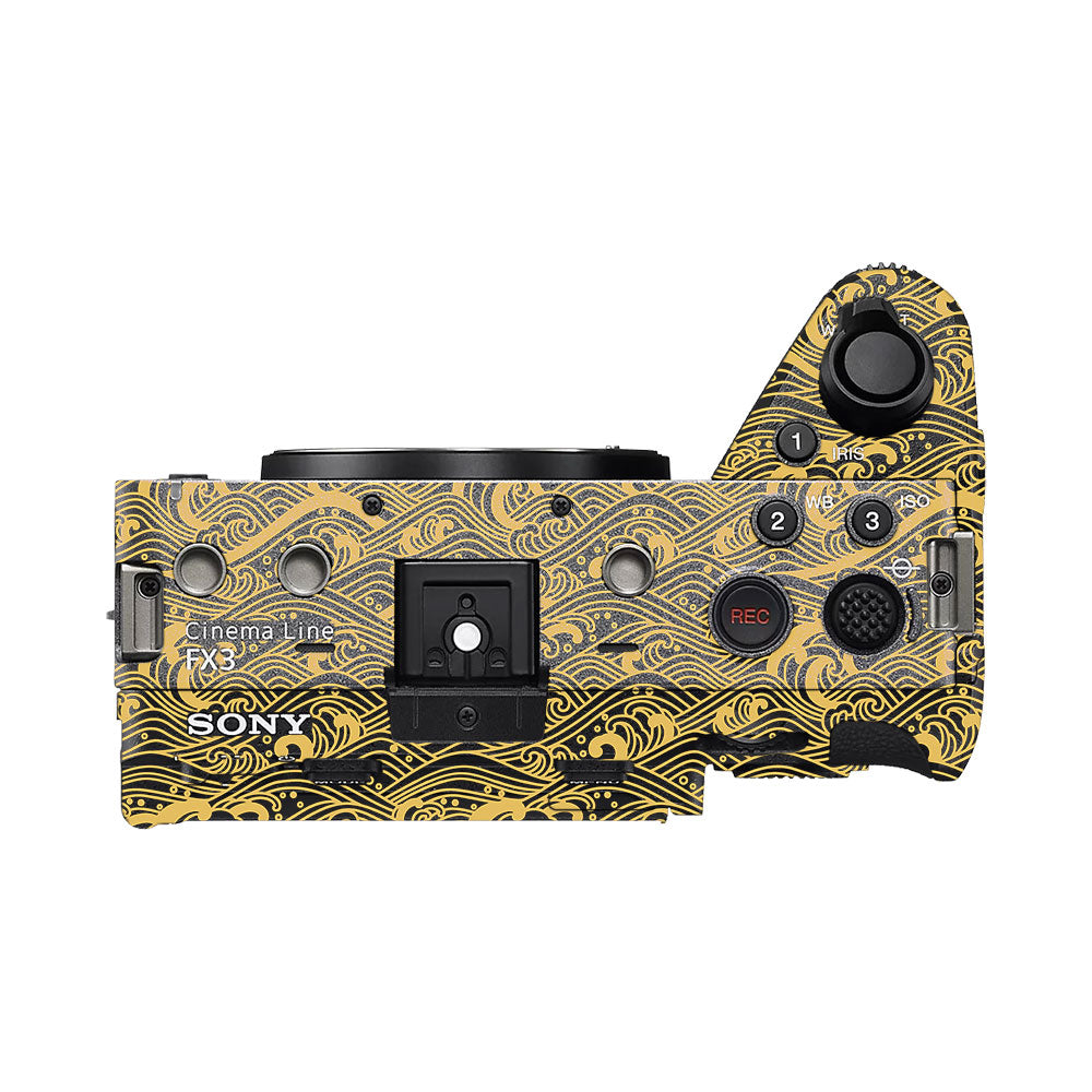 Textured Golden Tide Sony FX3 Camera Skin