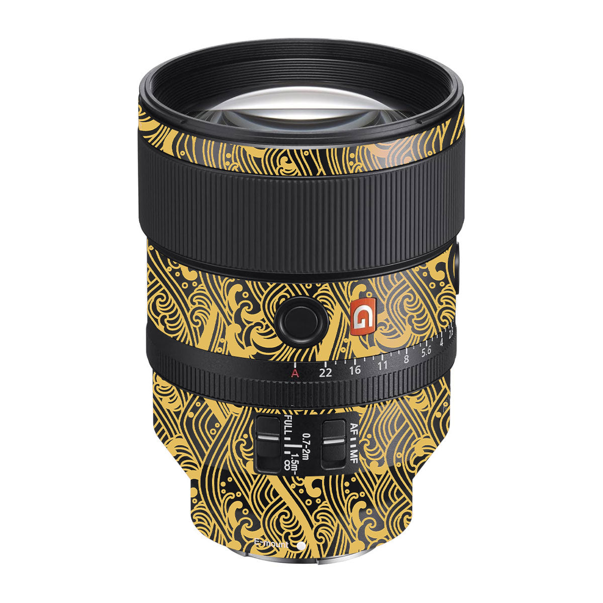 Textured Golden Tide Sony FE 135mm F/1.8 GM Camera Lens Skin