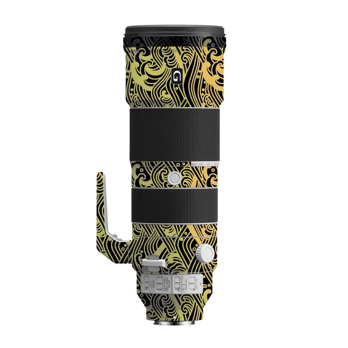 Textured Golden Tide Sony FE 200-600mm F/5.6-6.3 G OSS Camera Lens Skin