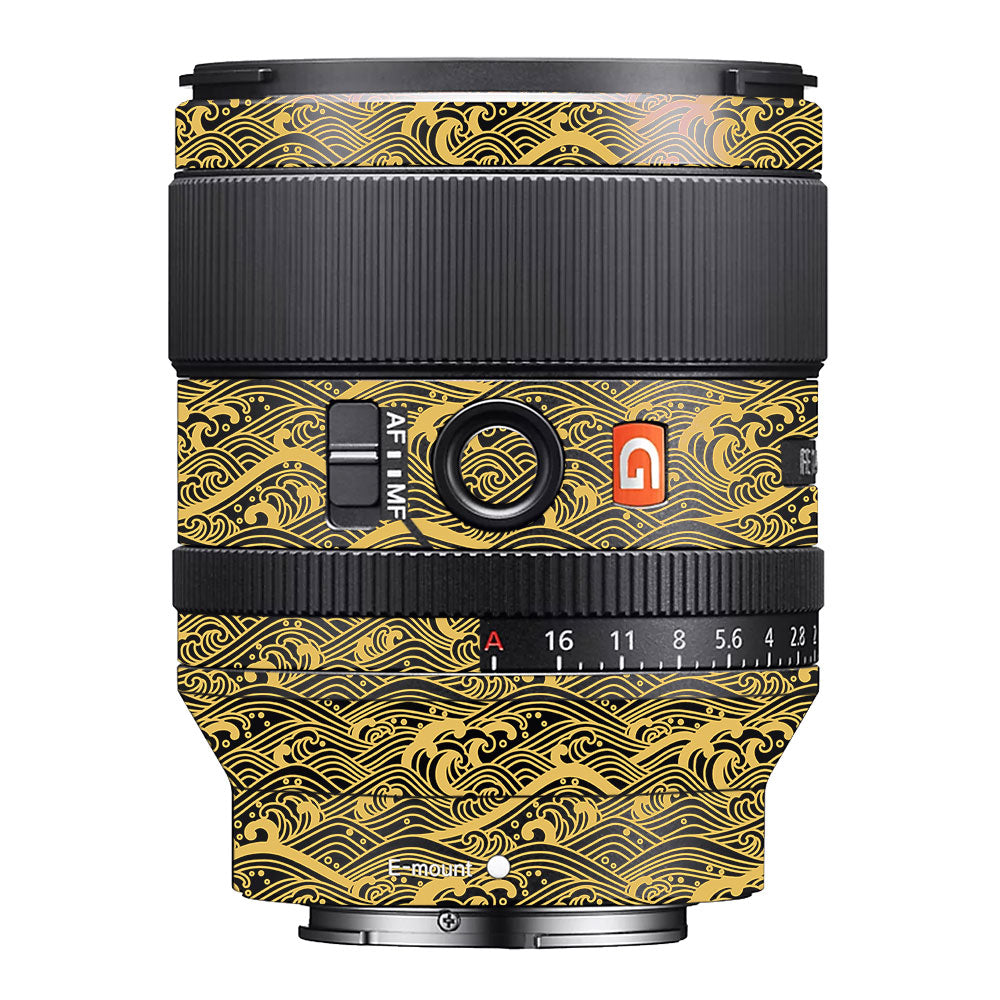 Textured Golden Tide Sony FE 35mm f/1.4 GM Camera Lens Skin