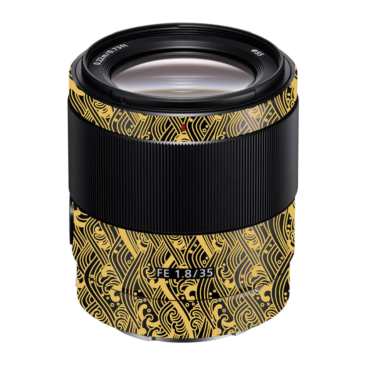 Textured Golden Tide Sony FE 35mm F/1.8 Camera Lens Skin