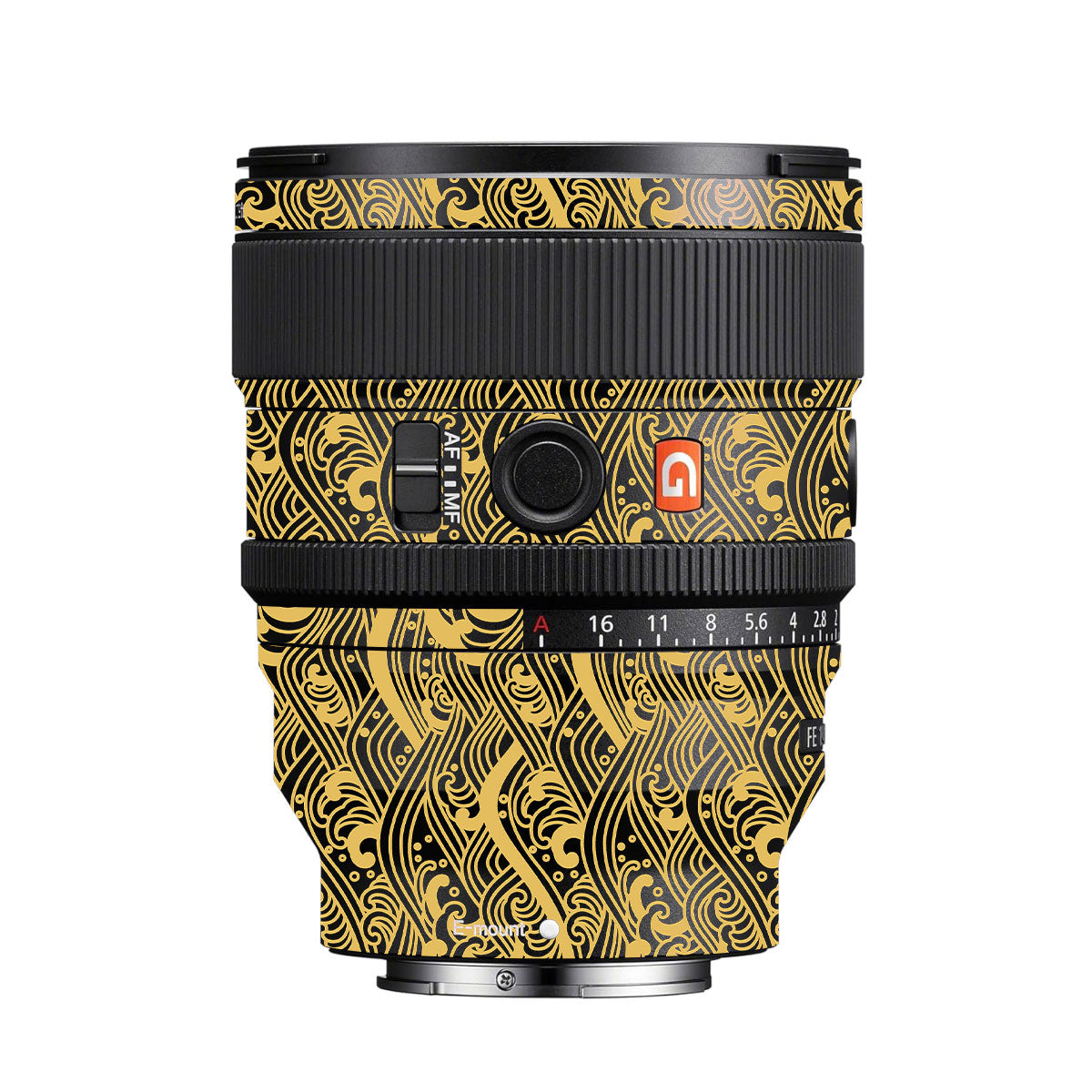 Textured Golden Tide Sony FE 85mm F/1.4 GM II Camera Lens Skin