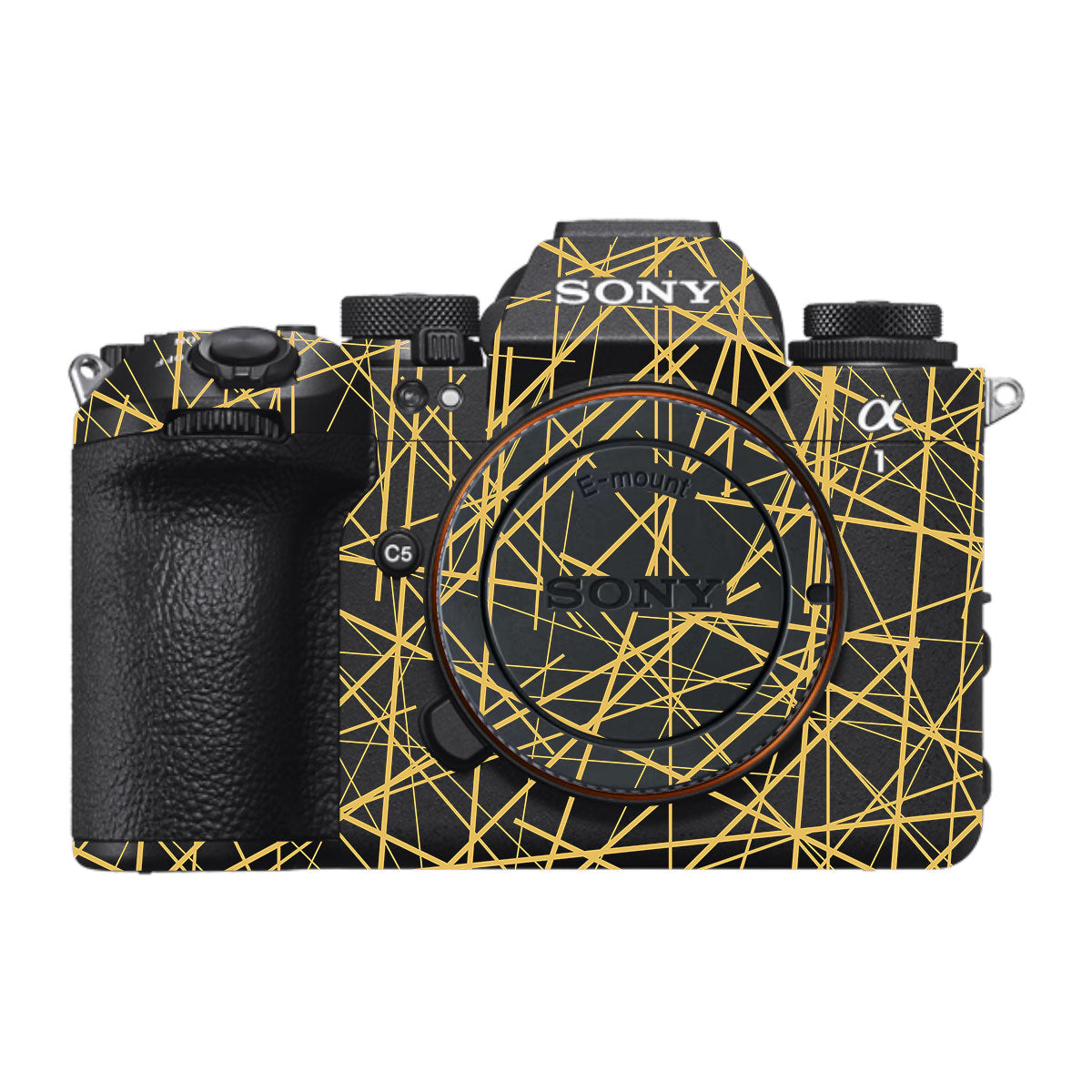 Textured Golden Web Sony A1 Mark II Camera Skin
