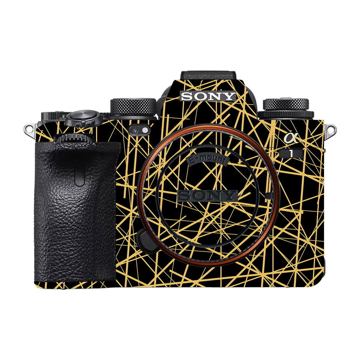Textured Golden Web Sony A1 Camera Skin