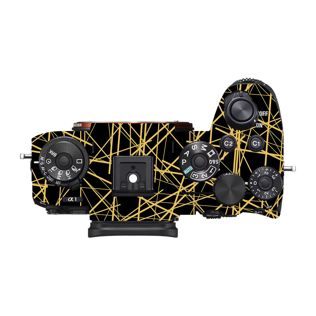 Textured Golden Web Sony A1 Camera Skin